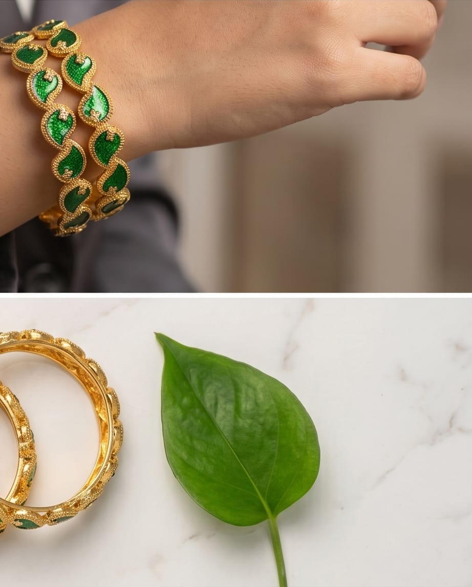 Diya Paisley Enamel Bangles