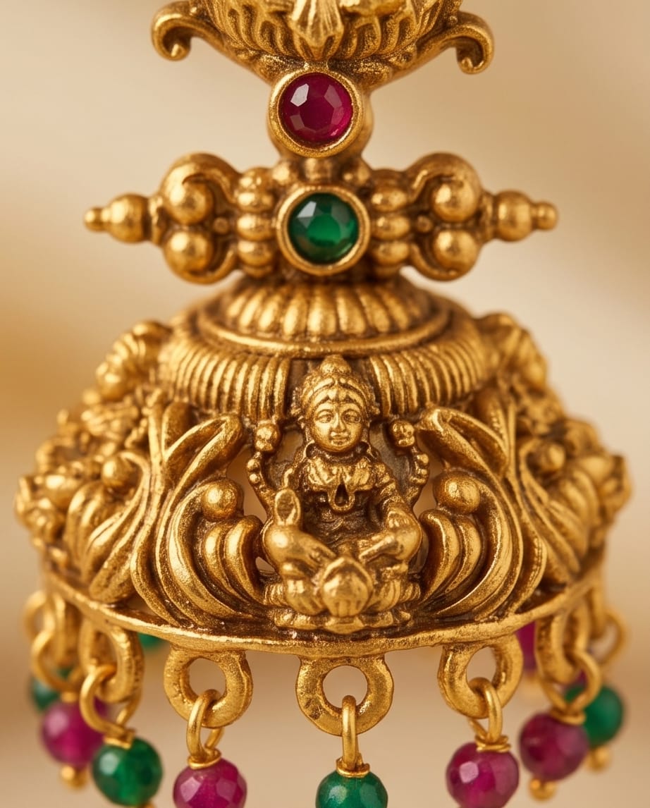 Kavya Lakshmi Tiered Jhumka