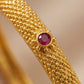 Sia Granular Ruby Bangles